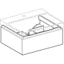 Geberit Xeno² alsó szekrény mosdóhoz 58x46,2 cm, egy fiókkal, faerezetes szürke 500.505.43.1