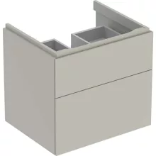   Geberit Xeno² alsó szekrény mosdóhoz 58x46,2 cm, két fiókkal, matt greige 500.506.00.1