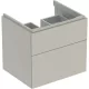Geberit Xeno² alsó szekrény mosdóhoz 58x46,2 cm, két fiókkal, matt greige 500.506.00.1