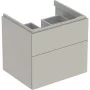Geberit Xeno² alsó szekrény mosdóhoz 58x46,2 cm, két fiókkal, matt greige 500.506.00.1