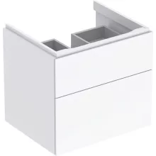   Geberit Xeno² alsó szekrény mosdóhoz 58x46,2 cm, két fiókkal, magasfényű fehér 500.506.01.1