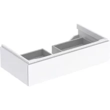   Geberit Xeno² alsó szekrény mosdóhoz 88x46,2 cm, egy fiókkal, magasfényű fehér 500.508.01.1