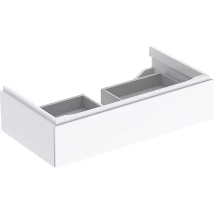 Geberit Xeno² alsó szekrény mosdóhoz 88x46,2 cm, egy fiókkal, magasfényű fehér 500.508.01.1