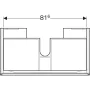 Geberit Xeno² alsó szekrény mosdóhoz 88x46,2 cm, egy fiókkal, magasfényű fehér 500.508.01.1