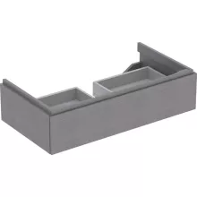   Geberit Xeno² alsó szekrény mosdóhoz 88x46,2 cm, egy fiókkal, faerezetes szürke 500.508.43.1