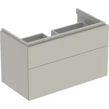   Geberit Xeno² alsó szekrény mosdóhoz 88x46,2 cm, két fiókkal, matt greige 500.509.00.1