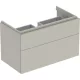 Geberit Xeno² alsó szekrény mosdóhoz 88x46,2 cm, két fiókkal, matt greige 500.509.00.1