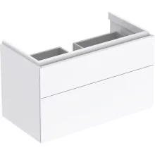   Geberit Xeno² alsó szekrény mosdóhoz 88x46,2 cm, két fiókkal, magasfényű fehér 500.509.01.1