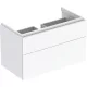 Geberit Xeno² alsó szekrény mosdóhoz 88x46,2 cm, két fiókkal, magasfényű fehér 500.509.01.1