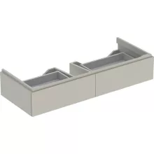   Geberit Xeno² alsó szekrény mosdóhoz 117,4x46,2 cm, két fiókkal, matt greige 500.517.00.1