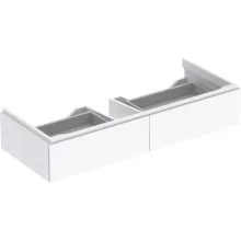   Geberit Xeno² alsó szekrény mosdóhoz 117,4x46,2 cm, két fiókkal, magasfényű fehér 500.517.01.1