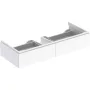 Geberit Xeno² alsó szekrény mosdóhoz 117,4x46,2 cm, két fiókkal, magasfényű fehér 500.517.01.1