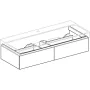 Geberit Xeno² alsó szekrény mosdóhoz 117,4x46,2 cm, két fiókkal, magasfényű fehér 500.517.01.1