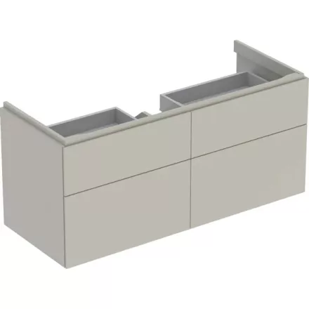 Geberit Xeno² alsó szekrény mosdóhoz 117,4x46,2 cm, négy fiókkal, matt greige 500.518.00.1