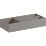 Geberit Xeno² fiókbetét 32,3x15 cm, T osztású, faerezetes szürke/strukturált lakkozott felület 500.525.00.1