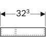 Geberit Xeno² fiókbetét 32,3x15 cm, T osztású, faerezetes szürke/strukturált lakkozott felület 500.525.00.1