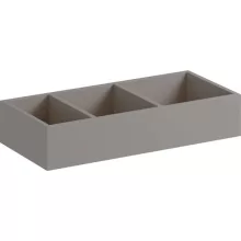   Geberit Xeno² fiókbetét 32,3x15 cm, H osztás, faerezetes szürke/strukturált lakkozott felület 500.526.00.1