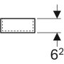 Geberit Xeno² fiókbetét 32,3x15 cm, H osztás, faerezetes szürke/strukturált lakkozott felület 500.526.00.1