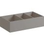 Geberit Xeno² fiókbetét 37,3x20,8 cm, H osztású, faerezetes szürke/strukturált felület 500.527.00.1