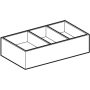 Geberit Xeno² fiókbetét 37,3x20,8 cm, H osztású, faerezetes szürke/strukturált felület 500.527.00.1