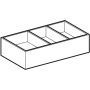 Geberit Xeno² fiókbetét 37,3x20,8 cm, H osztású, faerezetes szürke/strukturált felület 500.527.00.1