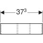 Geberit Xeno² fiókbetét 37,3x20,8 cm, H osztású, faerezetes szürke/strukturált felület 500.527.00.1