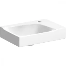   Geberit Xeno² kézmosó 40x28cm csaplyuk jobb oldalt, túlfolyó nélkül, KeraTect® felület 500.529.01.1