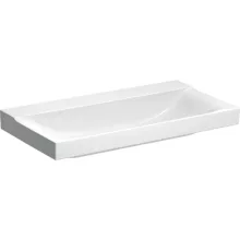   Geberit Xeno² mosdó 90x48 cm, csaplyuk és túlfolyó nélkül, KeraTect bevonattal, fehér 500.532.01.1