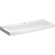   Geberit Xeno² mosdó 120x48 cm, csaplyukkal, túlfolyó nélkül, KeraTect bevonattal, fehér 500.551.01.1