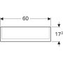 Geberit Option Plus tükrös szekrény 60x70 cm, LED világítással, két ajtóval 500593001 (500.593.00.1)