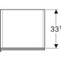 Geberit Acanto magas kiegészítő szekrény két ajtóval 38x173 cm, láva 500.619.JK.2