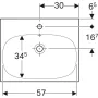 Geberit Acanto mosdó 60x48,2 cm 500620012 (500.620.01.2)