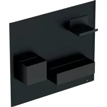   Geberit Group mágneses tábla tárolódobozokkal 45x39 cm, fekete 500.649.16.1