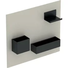   Geberit Group mágneses tábla tárolódobozokkal 45x39 cm, homokszürke 500.649.JL.2