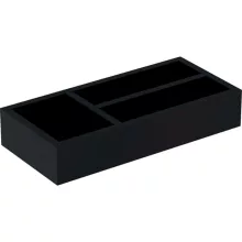   Geberit Smyle Square fiókbetét mosdószekrényhez, T osztású, láva/strukturált melamin 500.678.00.1