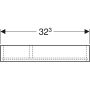 Geberit Smyle Square fiókbetét mosdószekrényhez, T osztású, láva/strukturált melamin 500.678.00.1