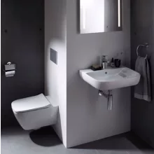 Geberit Smyle Square fali WC Rimfree antibakteriális ülőkével 500683002