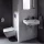 Geberit Smyle Square fali WC Rimfree antibakteriális ülőkével 500683002