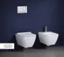 Geberit Smyle Square fali WC Rimfree antibakteriális ülőkével 500683002