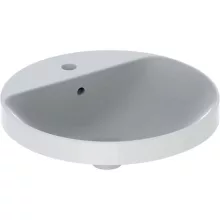   Geberit VariForm beépíthető mosdó, kerek, csaplyuk-peremmel, túlfolyóval 500704012 (500.704.01.2)