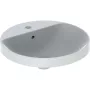 Geberit VariForm beépíthető mosdó, kerek, csaplyuk-peremmel, túlfolyóval 500704012 (500.704.01.2)