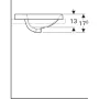 Geberit VariForm kerek beépíthető mosdó 48 cm, csaplyuk-peremmel 500.705.01.2