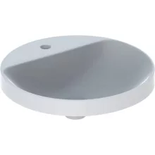   Geberit VariForm beépíthető mosdó, kerek, csaplyuk-peremmel, túlfolyó nélkül 500706012 (500.706.01.2)
