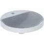 Geberit VariForm beépíthető mosdó, kerek, csaplyuk-peremmel, túlfolyó nélkül 500706012 (500.706.01.2)