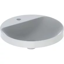   Geberit VariForm beépíthető mosdó, kerek, csaplyuk-peremmel, túlfolyó nélkül 500.707.01.2 (500707012)