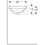 Geberit VariForm 50cm beépíthető mosdó, ovális, túlfolyóval 500708012 (500.708.01.2)