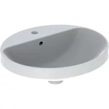   Geberit VariForm beépíthető mosdó 50 cm, ovális, csaplyuk-peremmel, túlfolyóval 500.713.01.2 (500713012)