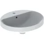 Geberit VariForm beépíthető mosdó 50 cm, ovális, csaplyuk-peremmel, túlfolyóval 500.713.01.2 (500713012)