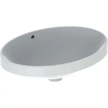   Geberit VariForm beépíthető mosdó 55 cm, ovális, túlfolyóval, alul mázas 500.717.01.2 (500717012)