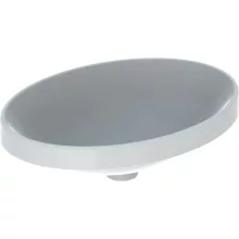   Geberit VariForm beépíthető mosdó 55 cm, ovális, túlfolyó nélkül, alul mázas 500.719.01.2 (500719012)